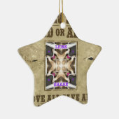 Gezochte vrede keramisch ornament (Rechts)