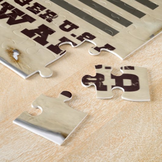 Gezochte vrede legpuzzel (Zijkant)