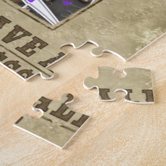 Gezochte vrede legpuzzel (Zijkant)