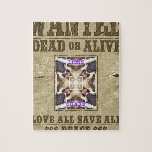 Gezochte vrede legpuzzel (Verticaal)