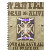 Gezochte vrede notitieboek (Voorkant)