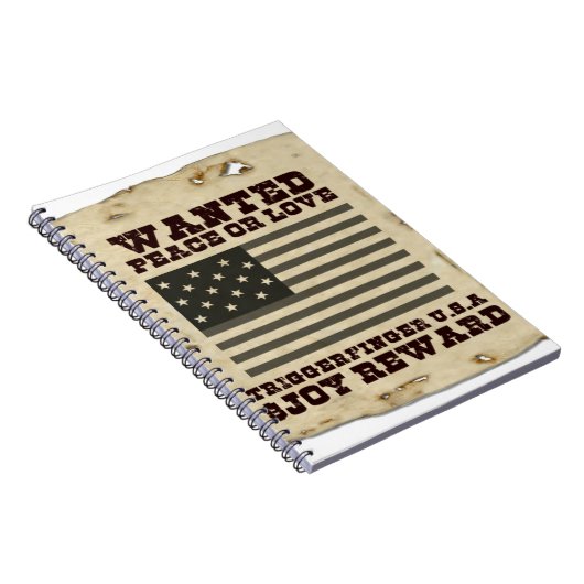 Gezochte vrede notitieboek (Rechterzijde)