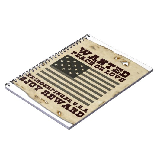 Gezochte vrede notitieboek (Linkerzijde)