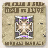 Gezochte vrede onderzetter (Voorkant)