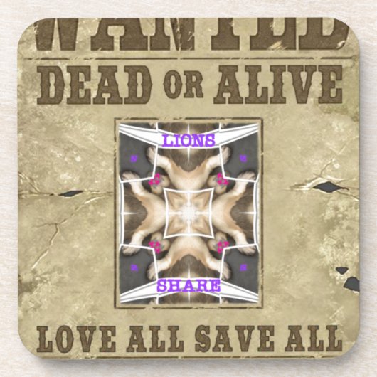 Gezochte vrede onderzetter (Voorkant)