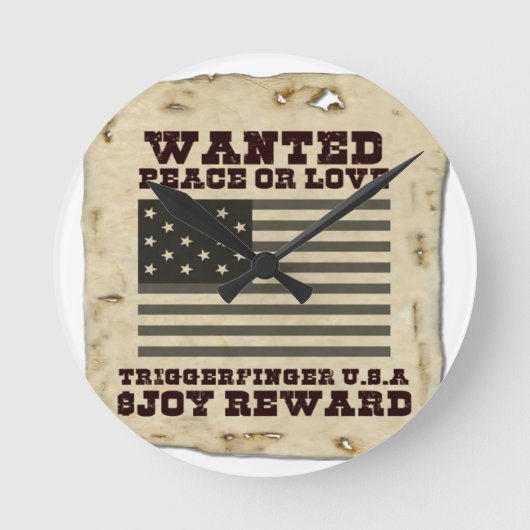 Gezochte vrede ronde klok (Voorkant)