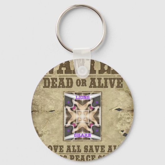 Gezochte vrede sleutelhanger (Voorkant)