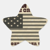 Gezochte vrede ster sticker (Voorkant)