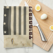 Gezochte vrede theedoek (Quarter Fold)