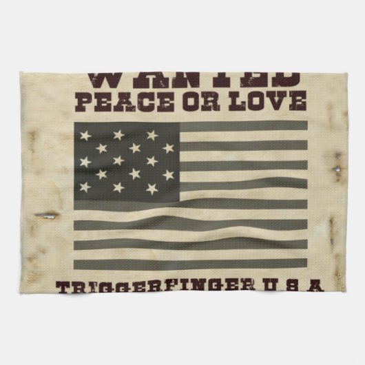 Gezochte vrede theedoek (Horizontaal)