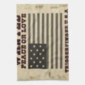 Gezochte vrede theedoek (Verticaal)