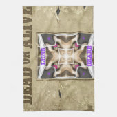 Gezochte vrede theedoek (Verticaal)