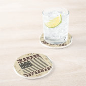 Gezochte vrede zandsteen onderzetter (Zijkant)