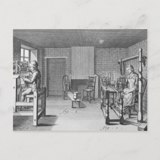 Gezoem voor weven briefkaart (Voorkant)