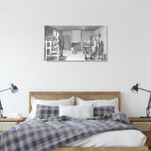 Gezoem voor weven canvas afdruk (Insitu (Slaapkamer))