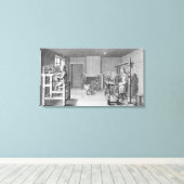 Gezoem voor weven canvas afdruk (Insitu (Houten vloer))