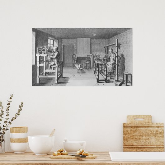 Gezoem voor weven poster (Keuken)