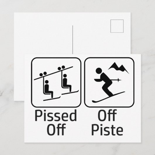 Gezogen van punste briefkaart (Voorkant / Achterkant)