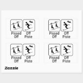 Gezogen van punste rechthoekige sticker (Vel)