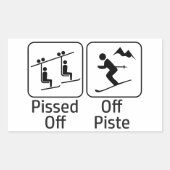 Gezogen van punste rechthoekige sticker (Voorkant)