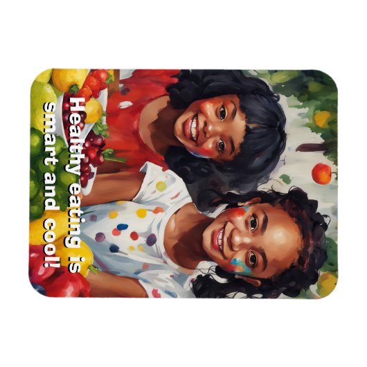 Gezond eten Flexibele Magneet (Horizontaal)