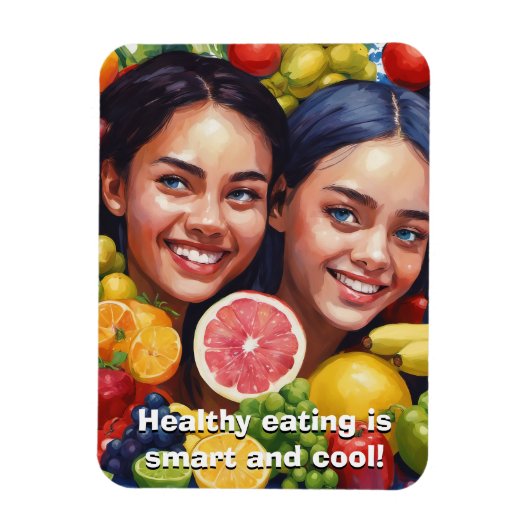 Gezond eten Flexibele Magneet (Verticaal)