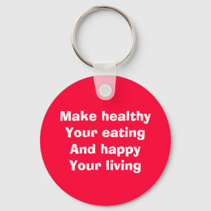 gezond eten sleutelhanger