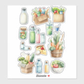 Gezond eten sticker (Vel)