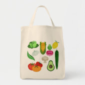 Gezond eten tote bag (Voorkant)