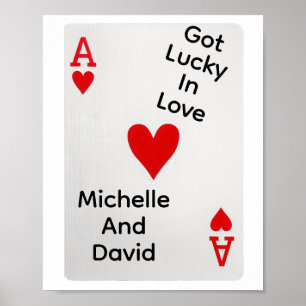 Gezond geluk in de liefde - personaliseer poster