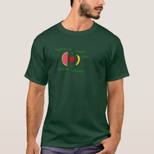 Gezond is Weeldig T-shirt (Voorkant)