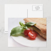 Gezond Italiaans briefkaart voor voedselvoorzienin (Voorkant / Achterkant)