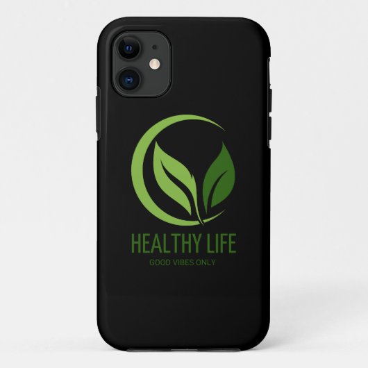 Gezond leven alleen goede vibes Case-Mate iPhone case (Achterkant)