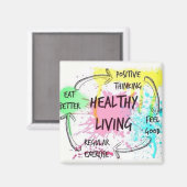 Gezond leven magneet (Voorkant / Achterkant)