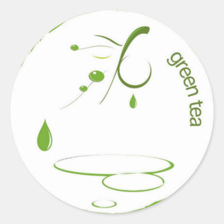 Gezond leven ronde sticker