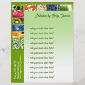 Gezond leven Voedingsdeskundige Green Design Lette Persoonlijk Briefhoofd (Voorkant)