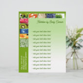 Gezond leven Voedingsdeskundige Green Design Lette Persoonlijk Briefhoofd (Staand voorkant)