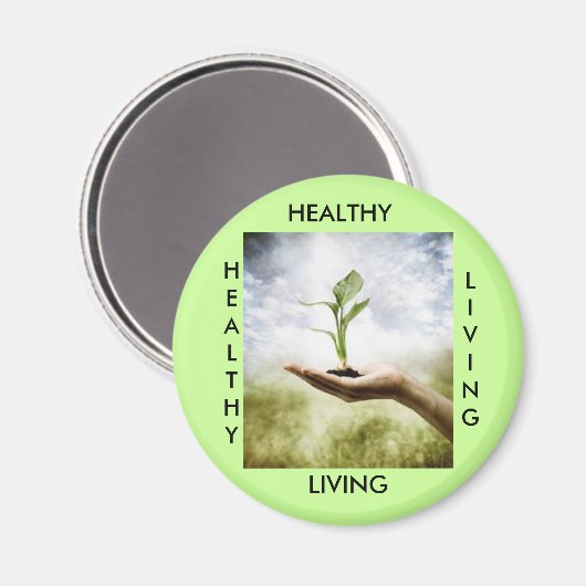 GEZOND, LEVEND, GEZOND... MAGNEET (Voorkant / Achterkant)