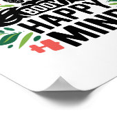 Gezond lichaam Happy Mind Gezonde levensstijl Perf Poster (Hoek)