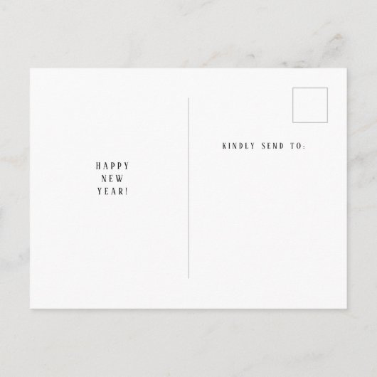 Gezond nieuwjaar briefkaart (Achterkant)