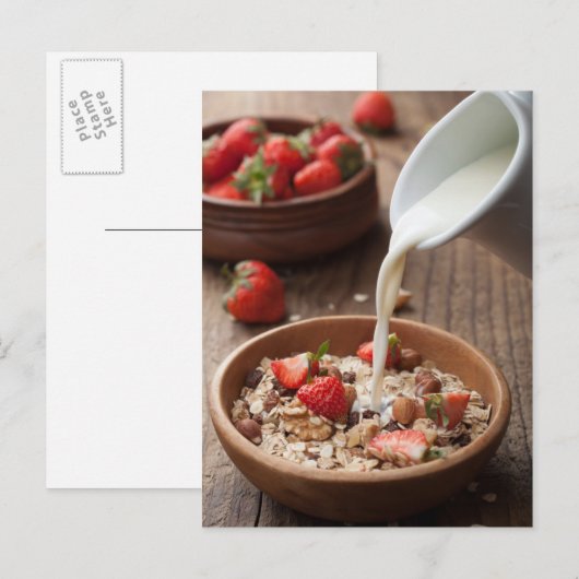 Gezond ontbijt briefkaart (Voorkant / Achterkant)