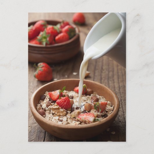 Gezond ontbijt briefkaart (Voorkant)