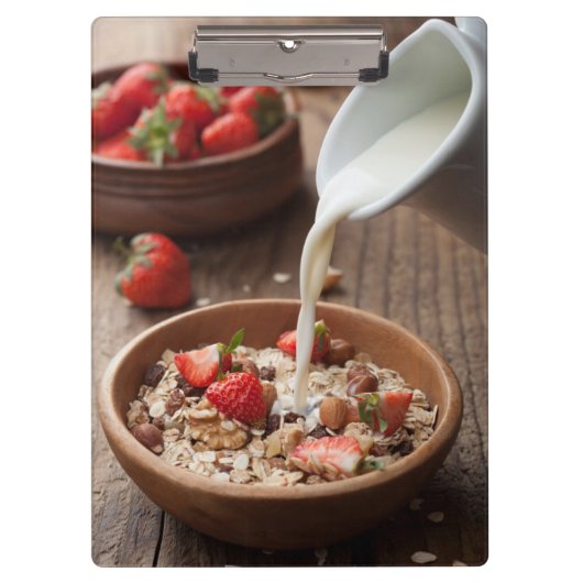 Gezond ontbijt klembord (Voorkant)