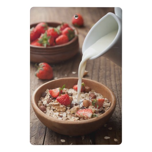 Gezond ontbijt mini klembord (Achterkant)