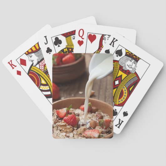 Gezond ontbijt pokerkaarten (Achterkant)