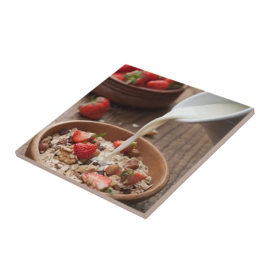 Gezond ontbijt tegeltje (Zijkant)