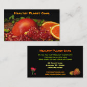 Gezond restaurant voor voedsel visitekaartje (Voorkant / Achterkant)