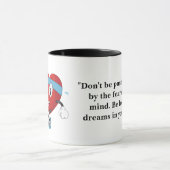 Gezond rood loophart mok (Midden)