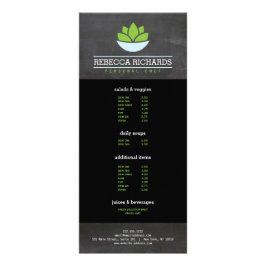 Gezond Salade Groenten Catering Menu Chalkboard