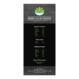 Gezond Salade Groenten Catering Menu Chalkboard